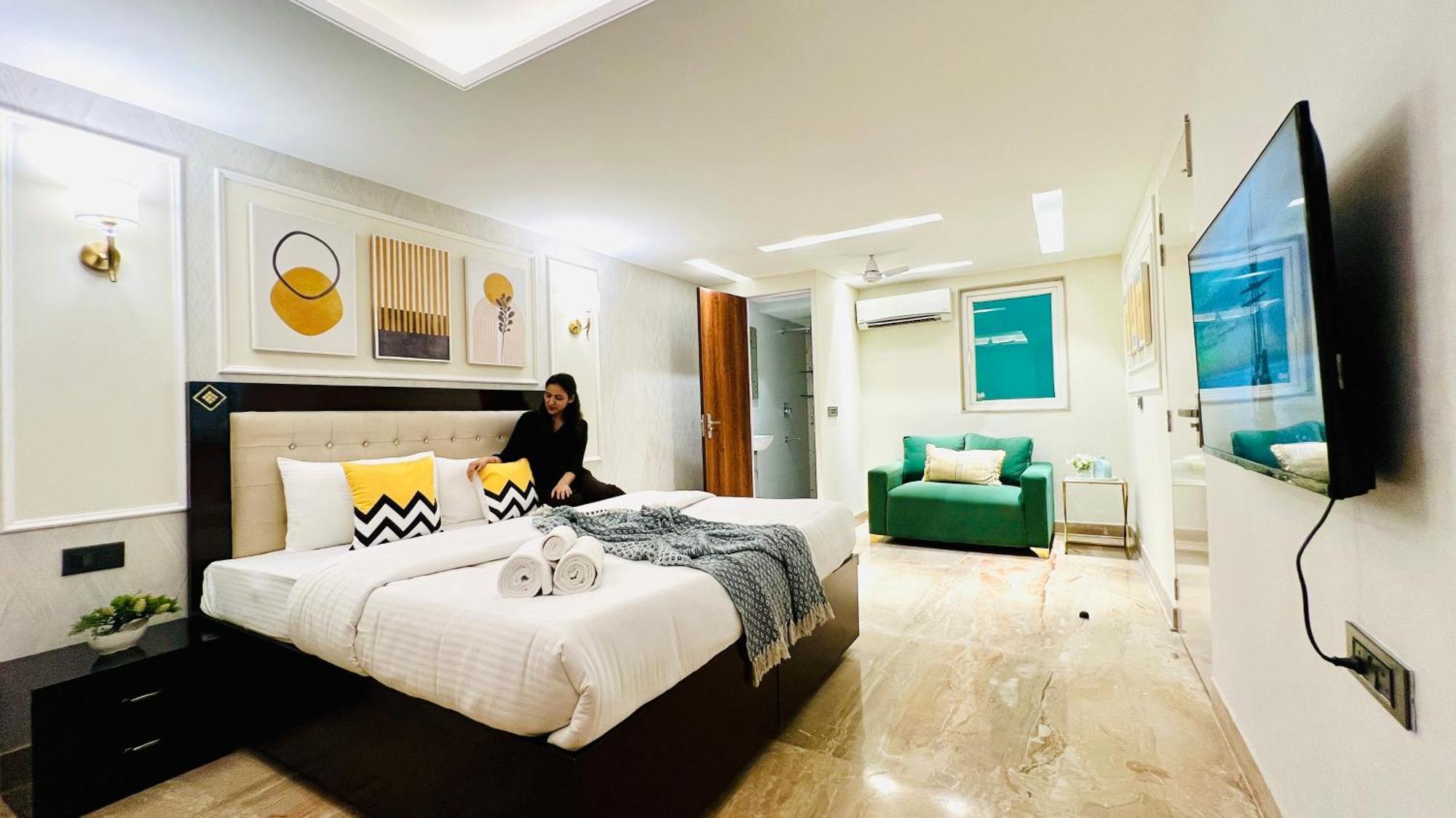 Zen Suites Gurgaon - Luxe Stays Collection Chambre photo